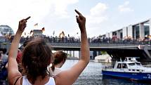Berlíňané protestovali proti demonstraci AfD
