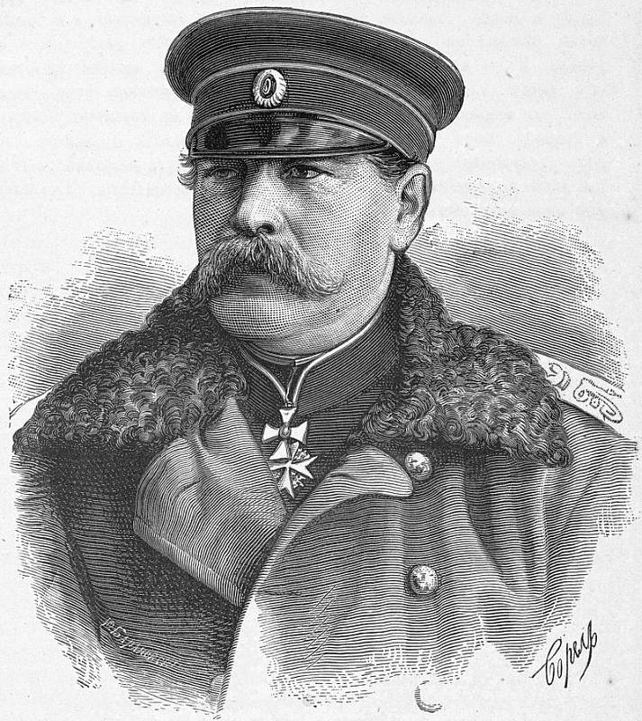Ruský generál německého původu Eduard Ivanovič Totleben, známý také jako Franz von Totleben