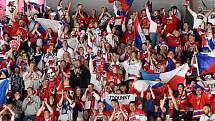 Bratislava 19.5.2019 - Mistrovství světa v Bratislavě - skupina B - Česko v bílém proti Rakousku v červeném