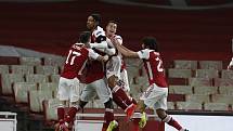Utkání čtvrtfinále Evropské ligy mezi Arsenalem a Slavií