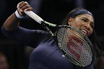 Serena Williamsová na exhibici v Madison Square Garden.