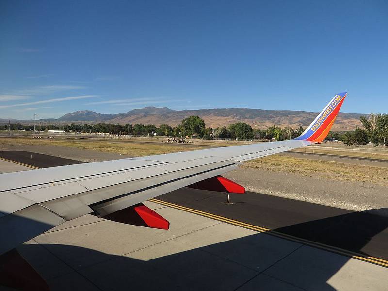 Letiště Reno/Tahoe International Airport, v jehož blízkosti došlo ke katastrofě