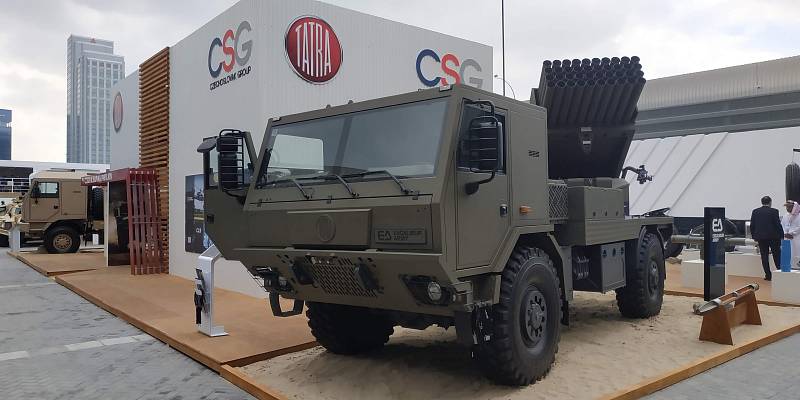 Společnost Excalibur Army z holdingu CSG nabízí mimo jiné i raketomet BM-21 MT.