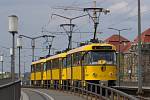 Po dvanácti letech se v Drážďanech vrátily do běžného provozu legendární tramvaje z Tatry Smíchov