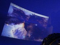 Google Sky při představení v hamburgském planetáriu