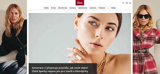 Titulní stránka webu iglanc.cz.