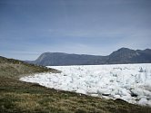 Ledové pole na grónském fjordu Kangersuneq