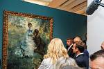 Francouzský prezident Emmanuel Macron si v doprovodu premiéra Andreje Babiše a jeho ženy Moniky prohlédl v Národní galerii jedinečnou sbírku francouzského umění.