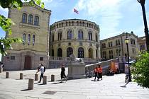 Budova parlamentu v norském Oslu