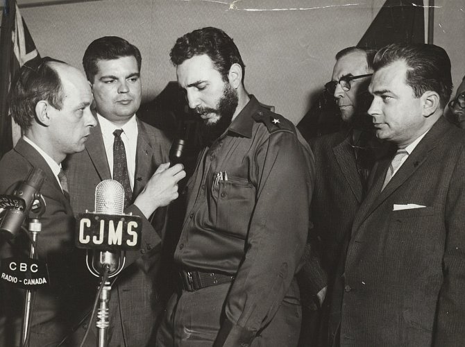 Návštěva Fidela Castra v Montrealu 26. dubna 1959 na pozvání montrealské obchodní komory