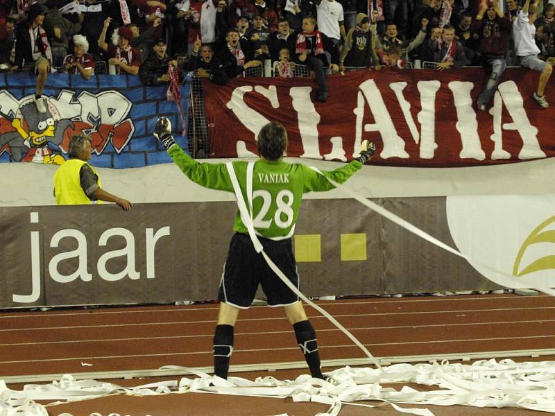 Martin Vaniak - jedna z ústředních postav historického postupu Slavie.