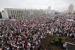 Demonstrance v Minsku proti výsledkům prezidentských voleb