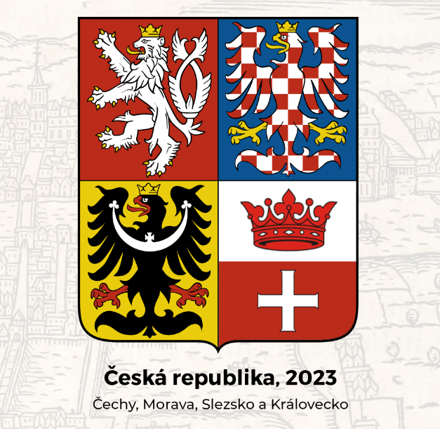 Jiná verze českého státního znaku se zapracovaným Královeckem