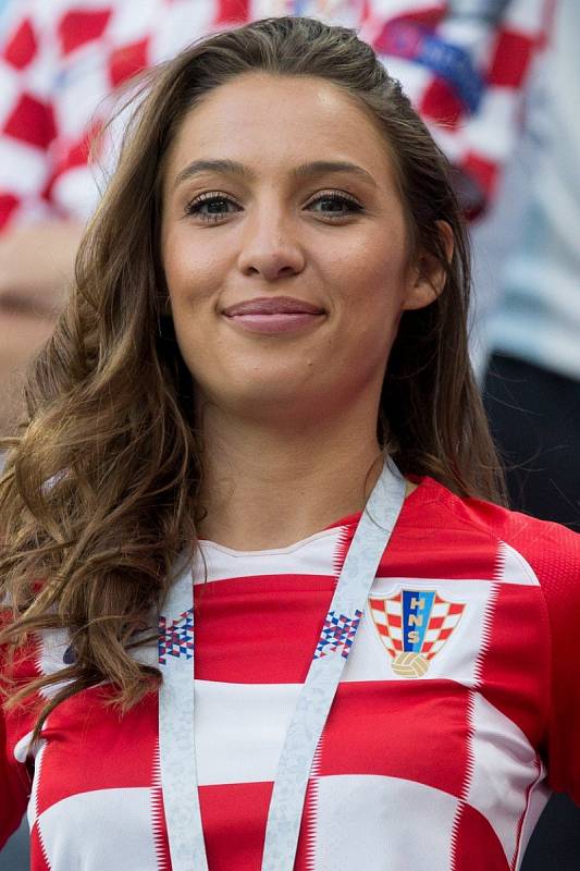 Chorvatská fanynka. Fotbalové MS Rusko 2018