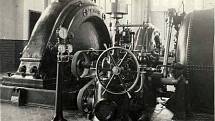 Malá vodní elektrárna Želina - strojovna (1931)