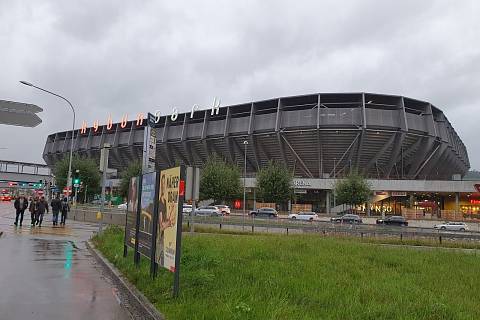 Stadion Kybunpark ve švýcarském St. Gallenu