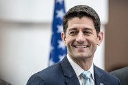 Předseda Sněmovny reprezentantů amerického Kongresu Paula Ryana vystoupil 27. března v Praze se svým projevem ve Sněmovně.