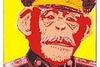 Karikatura J.V. Stalina, který dal souhlas k experimentu zkřížit člověka se šimpanzem