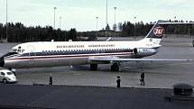 Jugoslávské dopravní letadlo McDonnell-Douglas DC-9, které se 30. října 1975 zřítilo v pražském Suchdole