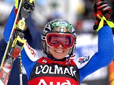 Italka Denise Karbonová je novou držitelkou křišťálového glóbusu za obří slalom.