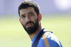 Arda Turan na tréninku Barcelony