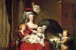 Marie Antoinetta s dětmi. Celkem měla francouzská královna čtyři potomky, nejmladší dcera zemřela ve věku několik měsíců. Britská historička Evelyn Farrová ve svých knihách tvrdí, že otcem dvou nejmladších dětí byl královnin milenec, hrabě von Fersen.