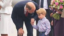 Princ William s malým princem Georgem