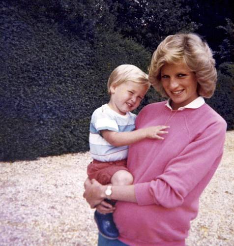 Diana s malým Williamem