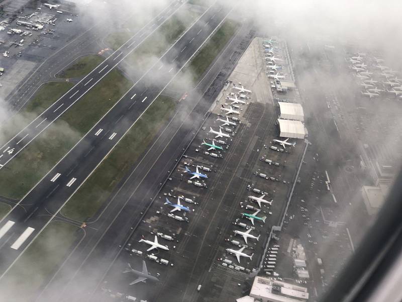 Odstavená letadla Boeing 737 MAX