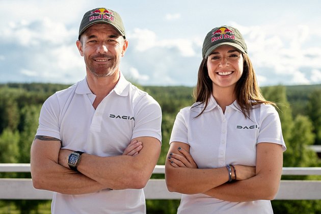 Jezdci továrního týmu Dacia - Sébastien Loeb a Cristina Gutierrez Herrero