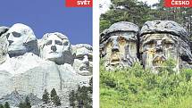 Mount Rushmore (USA) x Čertovy hlavy.