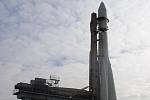 Sovětská raketa R-7, jejíž první test se uskutečnil 21. srpna 1957. Později vynesla i družici Sputnik jakožto první umělou družici Země na oběžnou dráhu