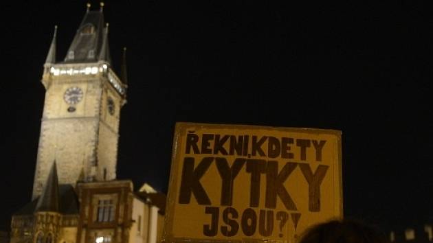 Demonstrace proti zásahu policie v takzvaných growshopech, ve kterých lze koupit potřeby pro pěstování marihuany, se konala 9. listopadu v Praze.