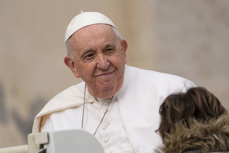 Papež František na snímku z 8. března 2023