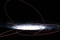 Vizualizace galaktické dráhy Gaia BH3