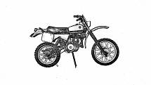 MTX 4-01 (1985 – 1987). Závodní enduro motocykl CŽ 516 s motorem o objemu 125 ccm.