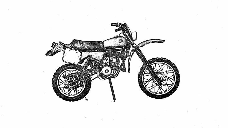 MTX 4-01 (1985 – 1987). Závodní enduro motocykl CŽ 516 s motorem o objemu 125 ccm.