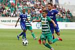 Zápas fotbalové Fortuna ligy mezi Bohemians Praha 1905 a FC Baníkem Ostrava v Ďolíčku 13.srpna.