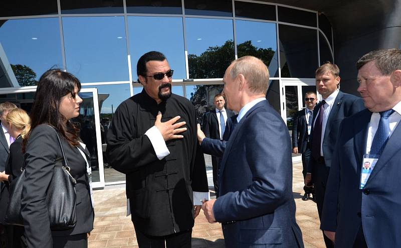 Steven Seagal s ruským prezidentem Vladimirem Putinem