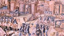 Obléhání La Rochelle (1572–1573) začalo brzy po masakru na Svatého Bartoloměje