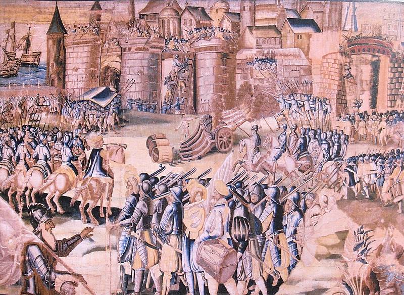 Obléhání La Rochelle (1572–1573) začalo brzy po masakru na Svatého Bartoloměje