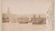 Karlův most po povodni v září 1890 v díle Karla Malocha
