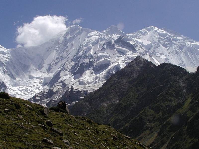 Pákistánská hora Rakapoši (7788 metrů), odkud se podařilo zachránit dva české horolezce