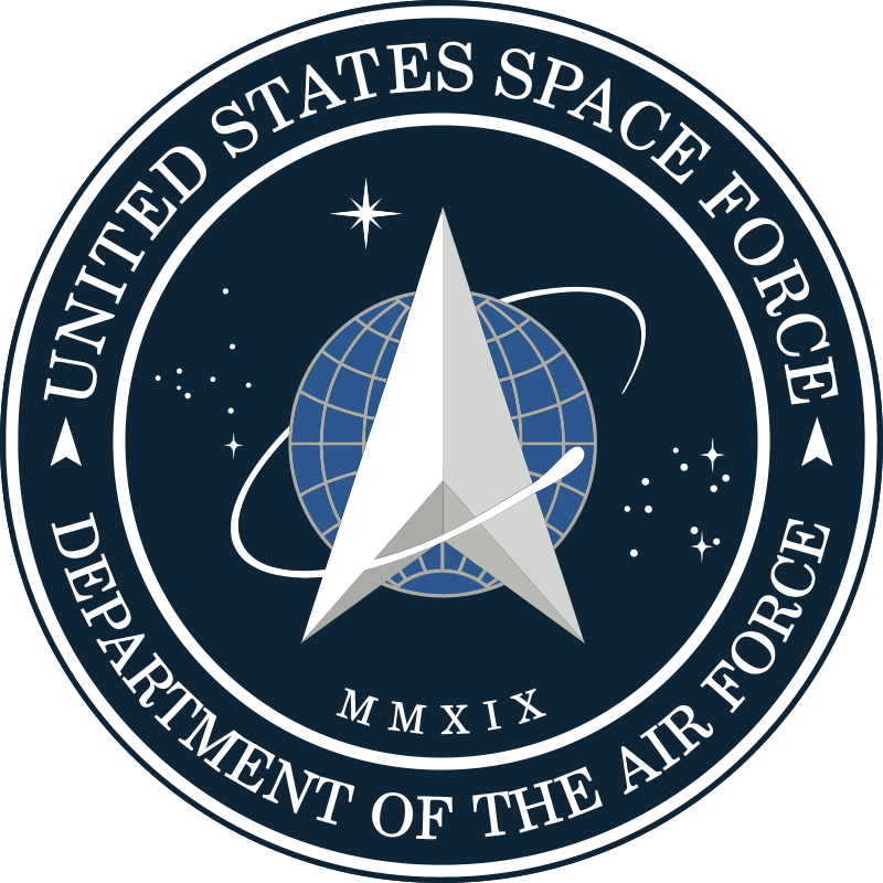 Logo Vesmírných sil USA.