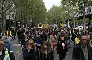 Protest hnutí žlutých vest v Paříži.