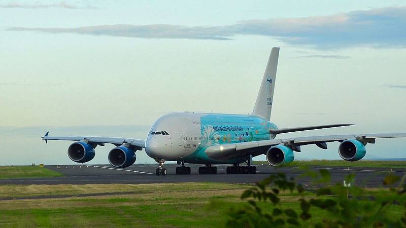 Airbus A380 společnosti Hi Fly