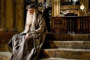 Albus Brumbál, vousatý muž s bezovou hůlkou a záhadnou minulostí. Jeho druhý představitel Michael Gambon ve čtvrtek zemřel.