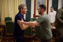 Hollywoodský herec Ben Stiller na červnovém setkání s Volodymyrem Zelenským