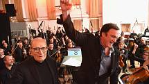 Ennio Morricone, Quentin Tarantino a CNSO v Abbey Road. 