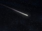 Padající hvězda, meteor. Ilustrační snímek